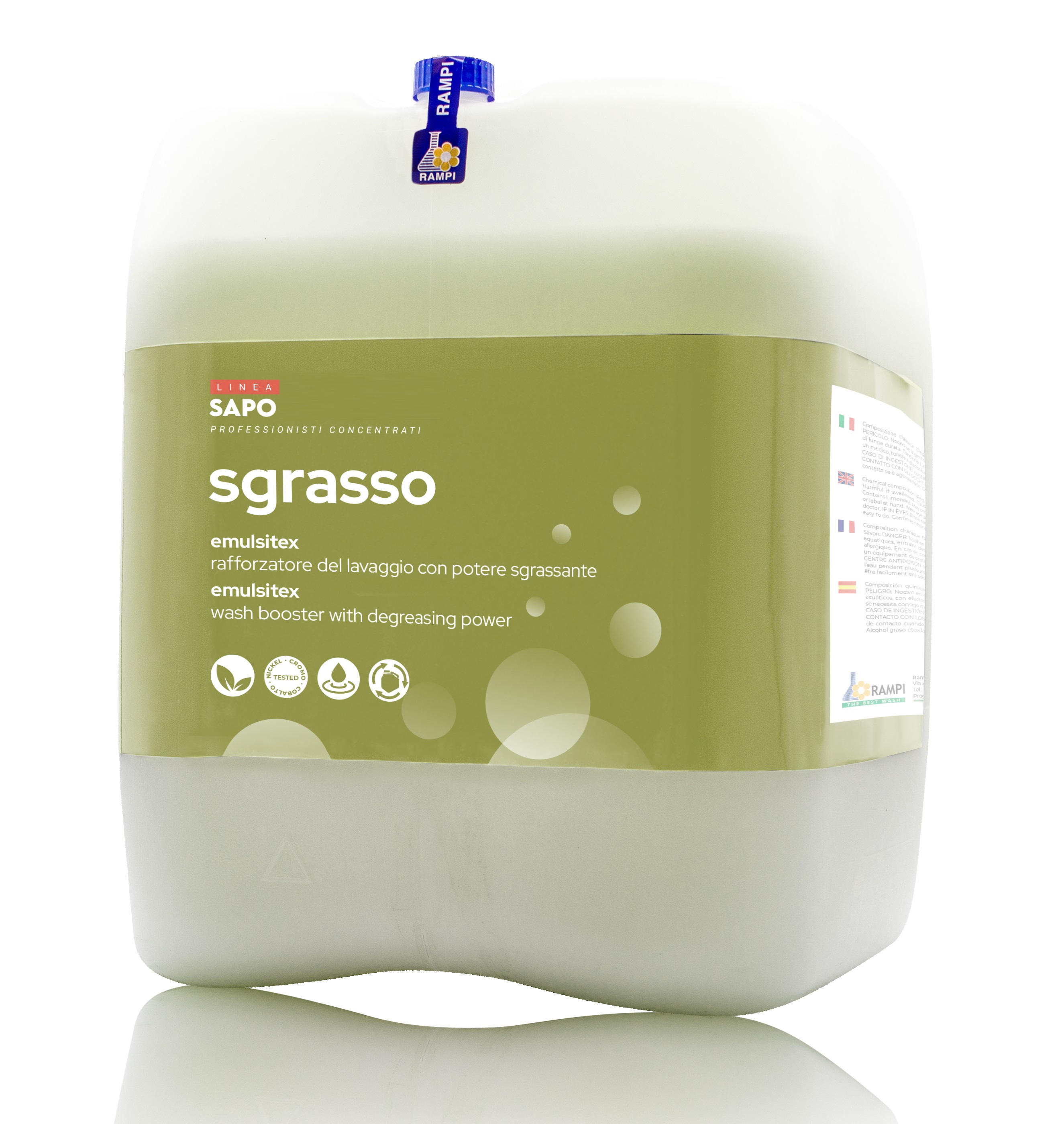 Підсилювач для прання RAMPI SAPOSGRASSO EMULSITEX 15 літрів